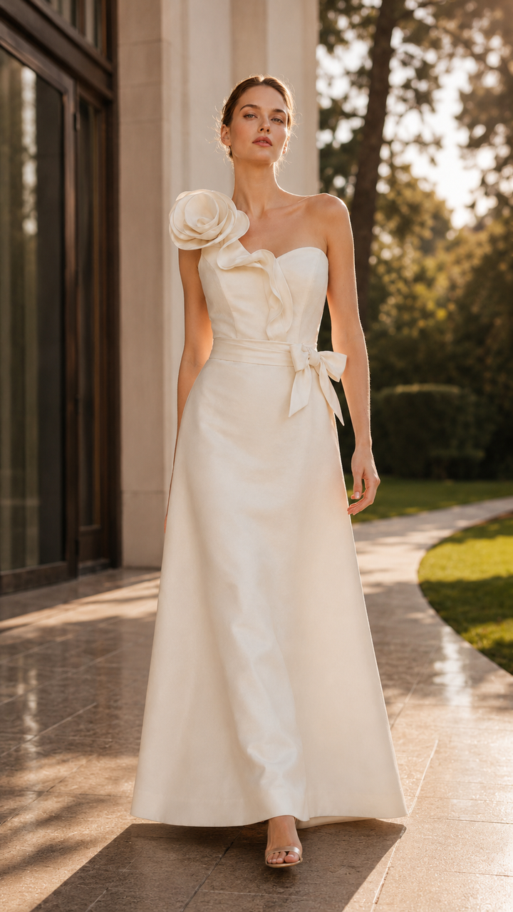 Vestido de Gala Asimétrico