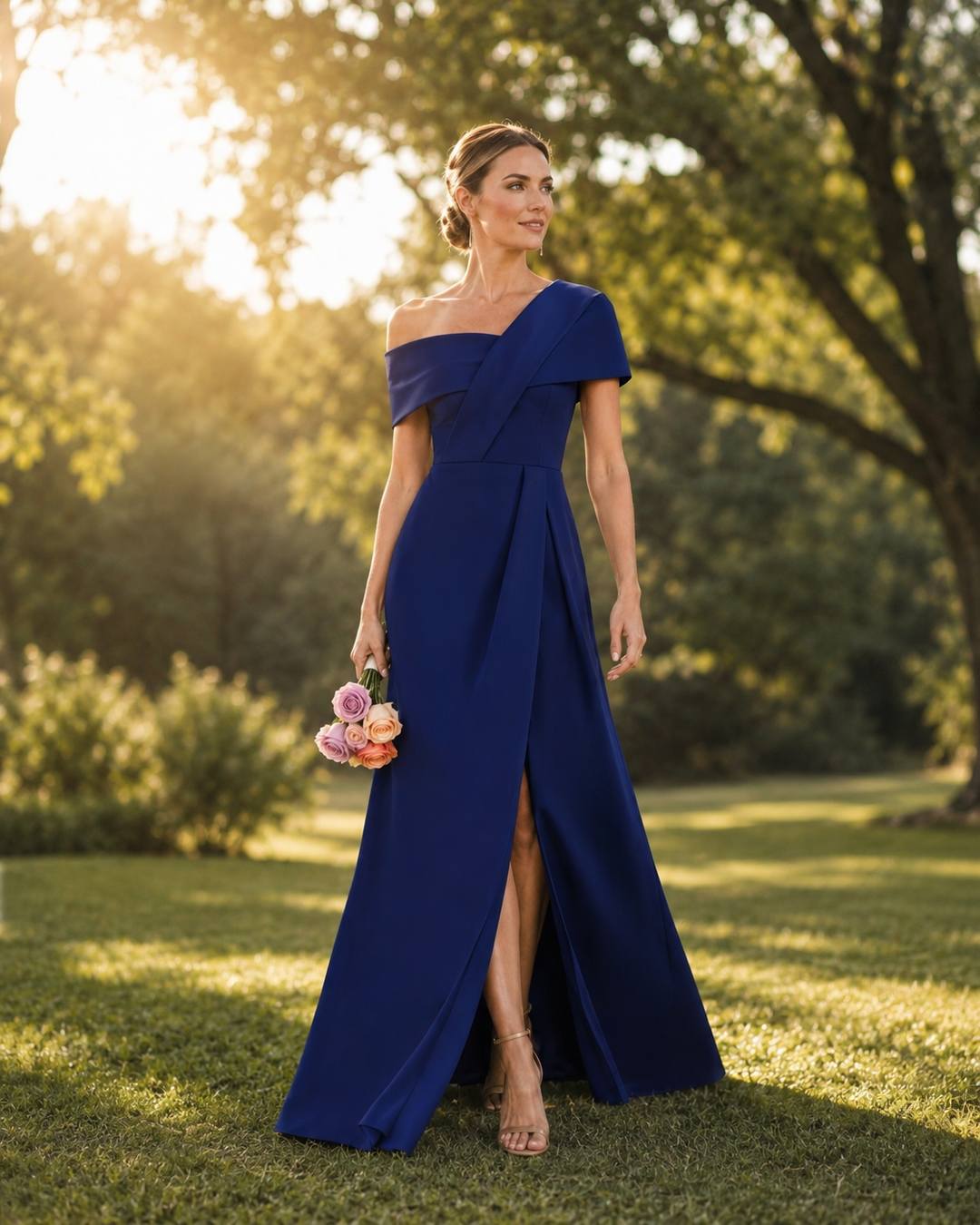 Azure Élan Couture Gown