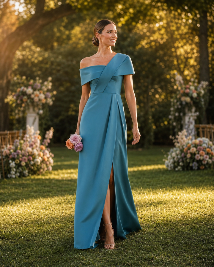 Azure Élan Couture Gown