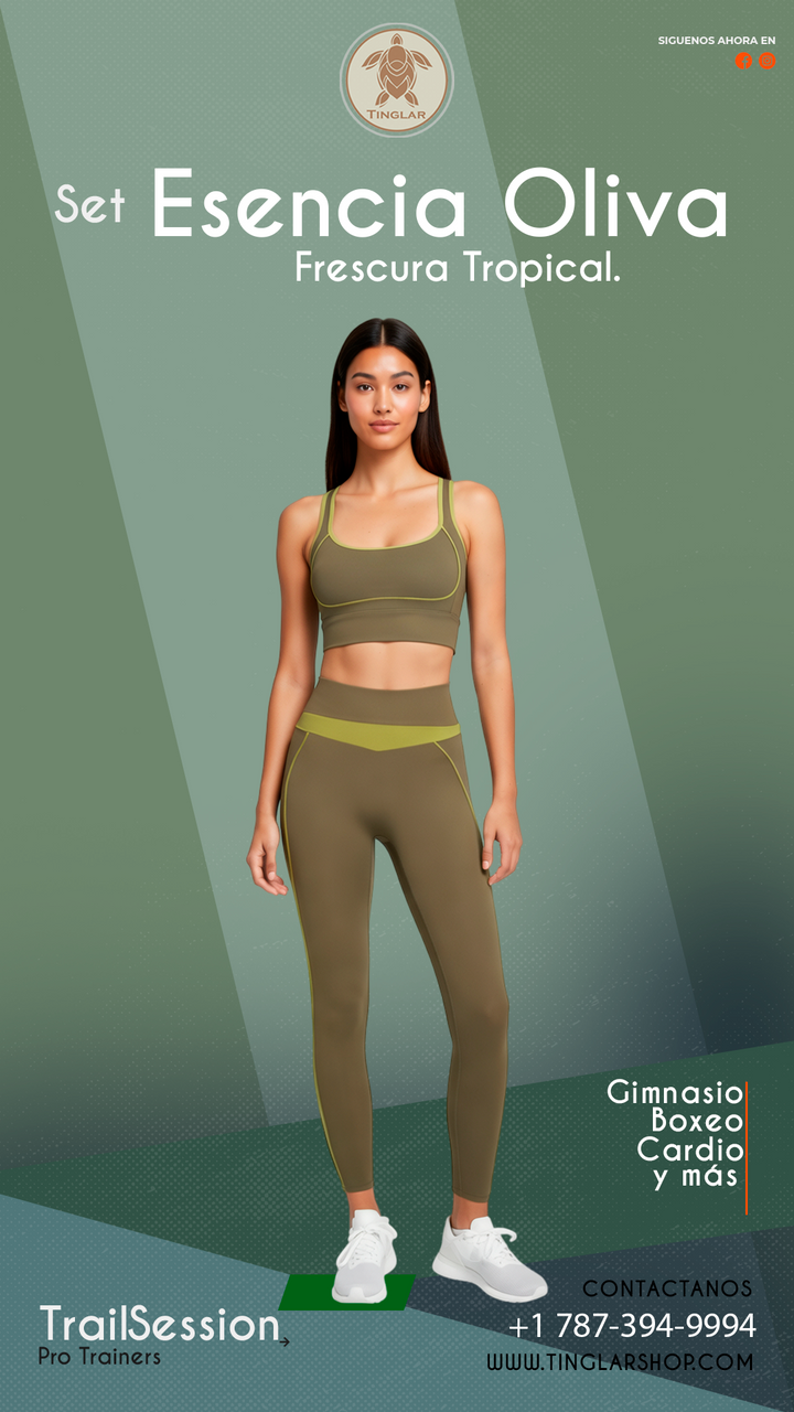 Set Esencia Oliva Verde Militar