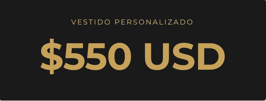 Pago Final Vestido Personalizado 550