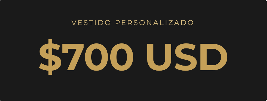 Pago Final Vestidos Personalizado 700