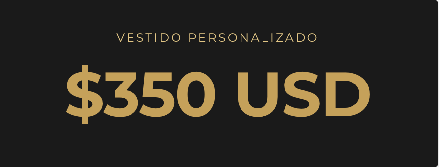 Pago Final Vestidos Personalizado 350