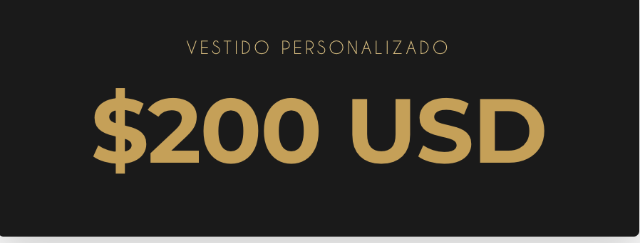 Pago Final Vestido Personalizado 200