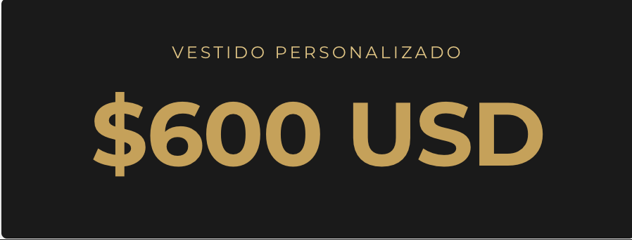 Pago Final Vestido Personalizado 600