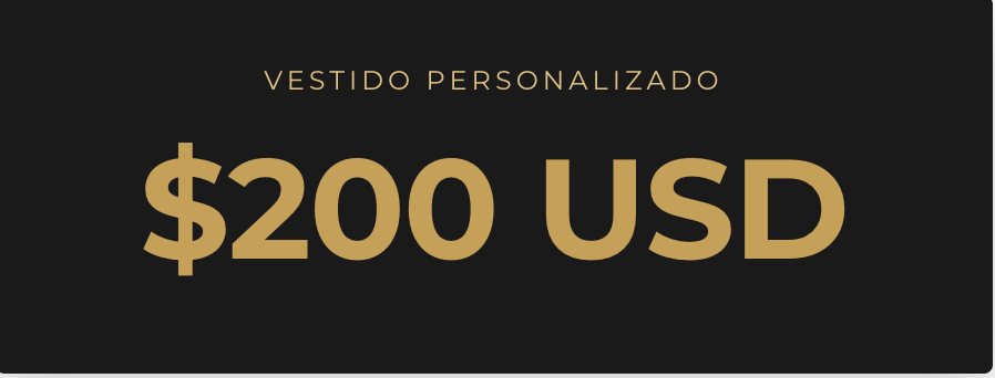 Pago Final Vestido Personalizado 300
