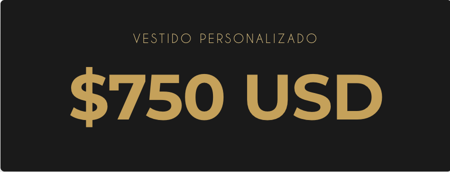 Pago Final Vestidos Personalizado 750