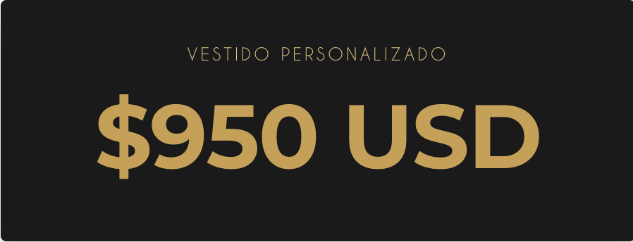 Pago Final Vestidos Personalizado 950