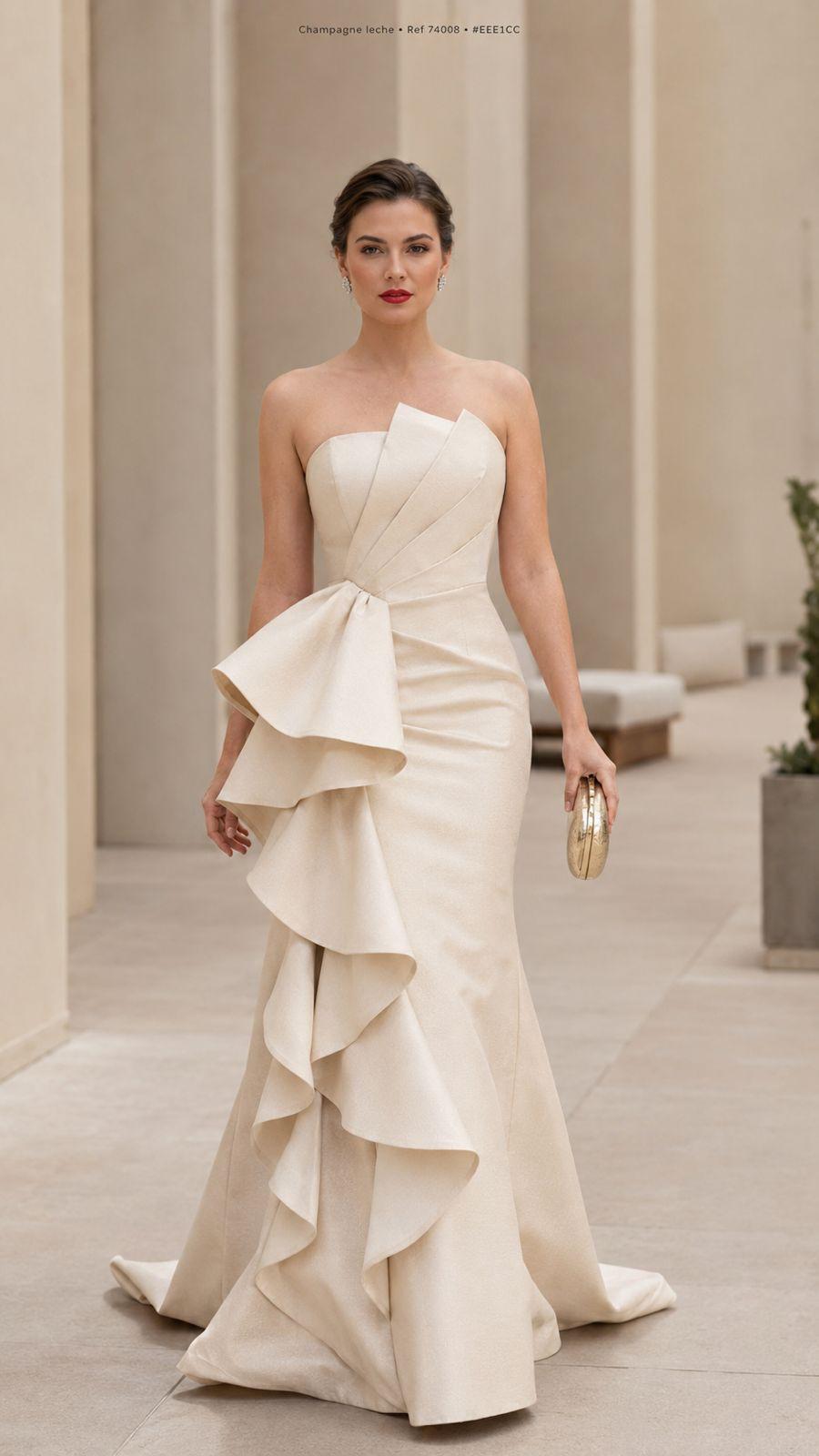 Vestido Gala Champagne