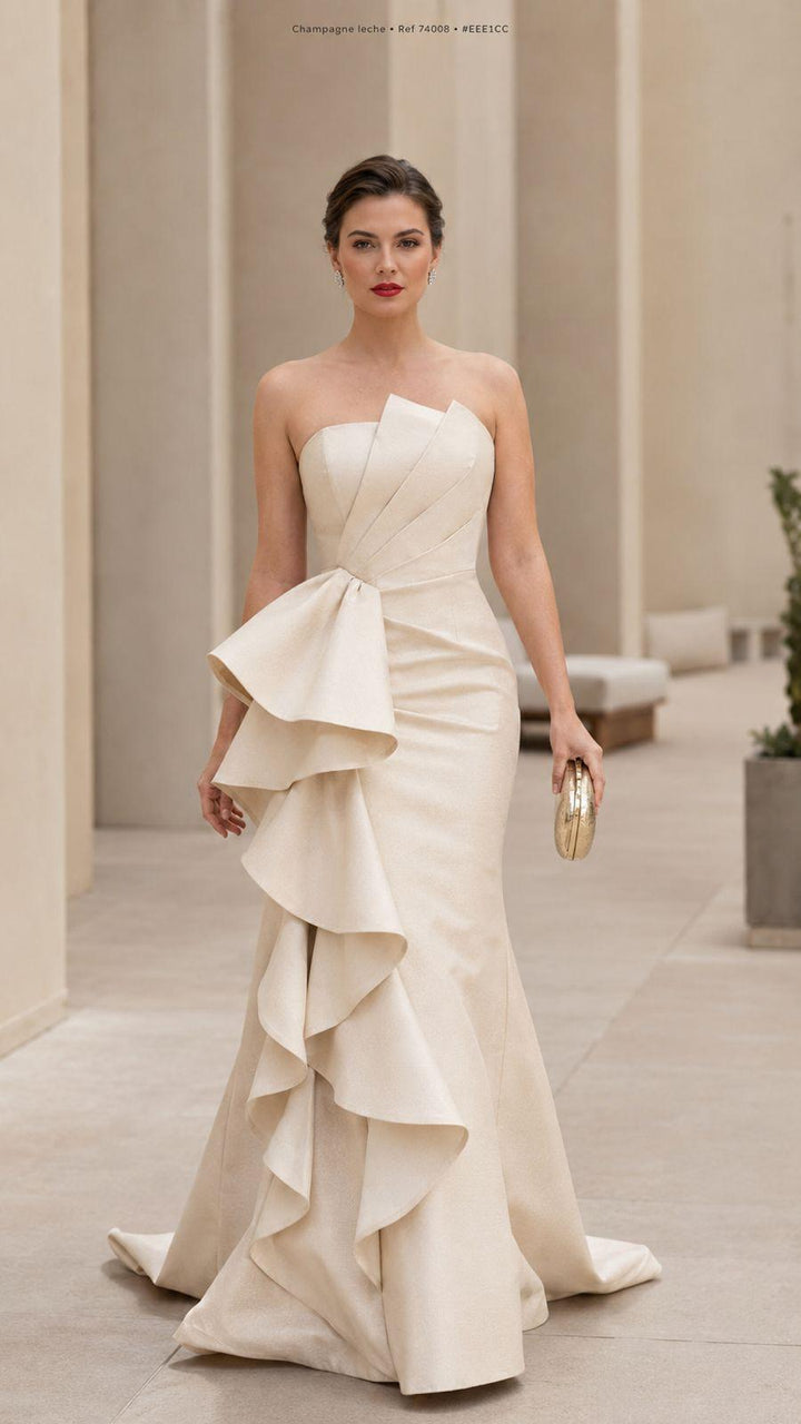 Vestido Gala Champagne