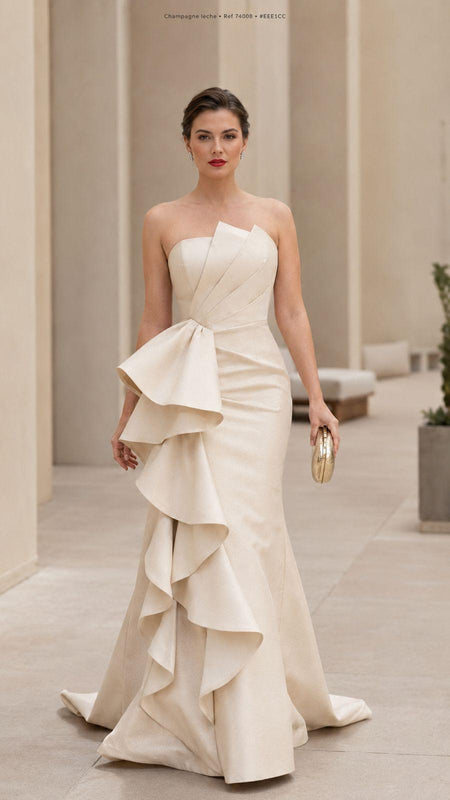 Vestido Gala Champagne