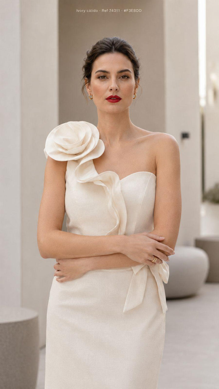 Vestido de Gala Asimétrico